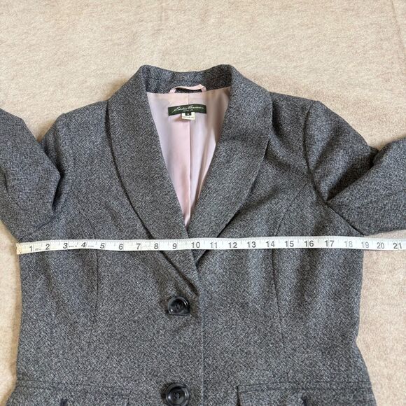 Eddie Bauer Gray Wool Blend Tailored Blazer Women’s 8 Classic Heritage Office - Picture 6 of 9